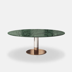 Cigarette Coffee Table Marble and Brass