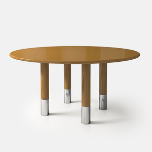 
            
                Load image into Gallery viewer, Cigarette Dining Table High Gloss Stainless Steel
            
        