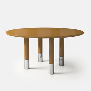 Cigarette Dining Table High Gloss Stainless Steel