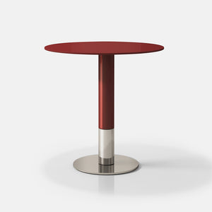 Cigarette Side Table High Gloss and Stainless Steel