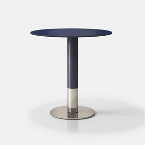 Cigarette Side Table High Gloss and Stainless Steel