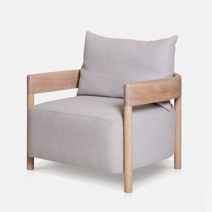 Round Back Armchair Timber