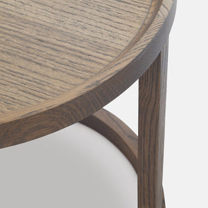 Simple Round Side Table Timber