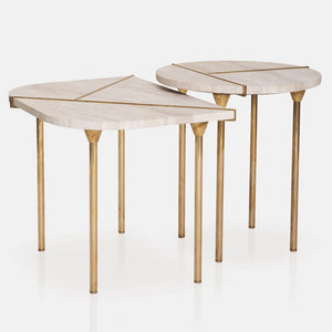 T Shaped D End Side Table